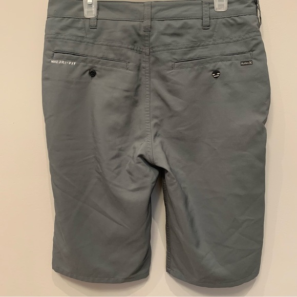 Hurley Nike Dri-Fit Youth Boys Shorts, Grey Size 16 - Picture 3 of 9